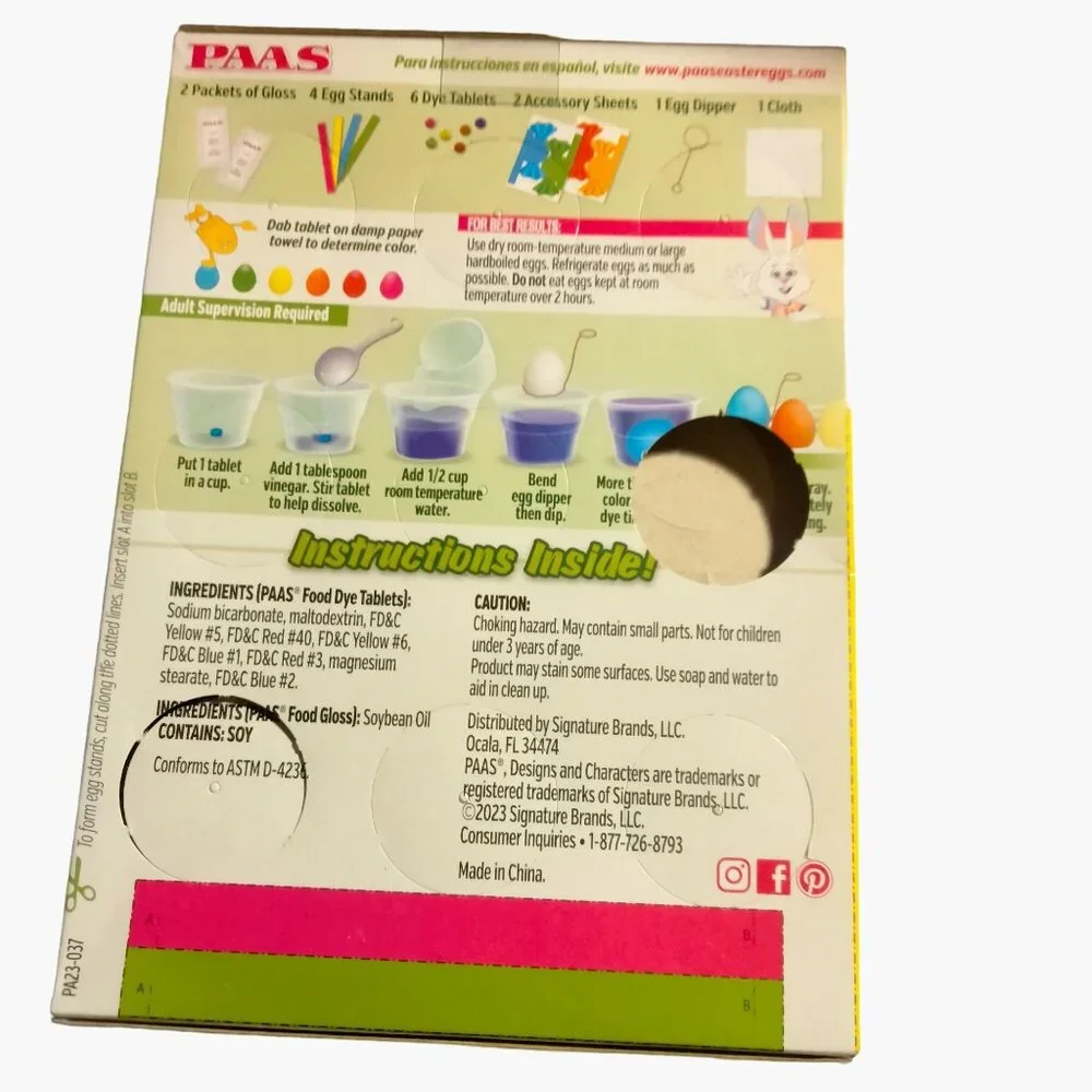 Easter Egg Decorating Kit PaasCandy shine Dye Stickers Stand Dipper Tray